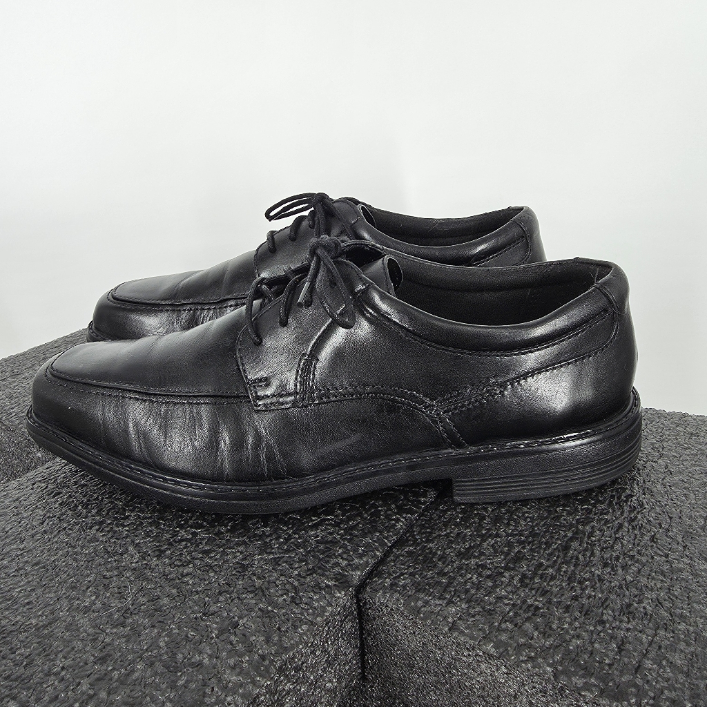 Bostonian Flexlite Mens Black Leather Oxford Dress Shoes Size 85 M Comfortable